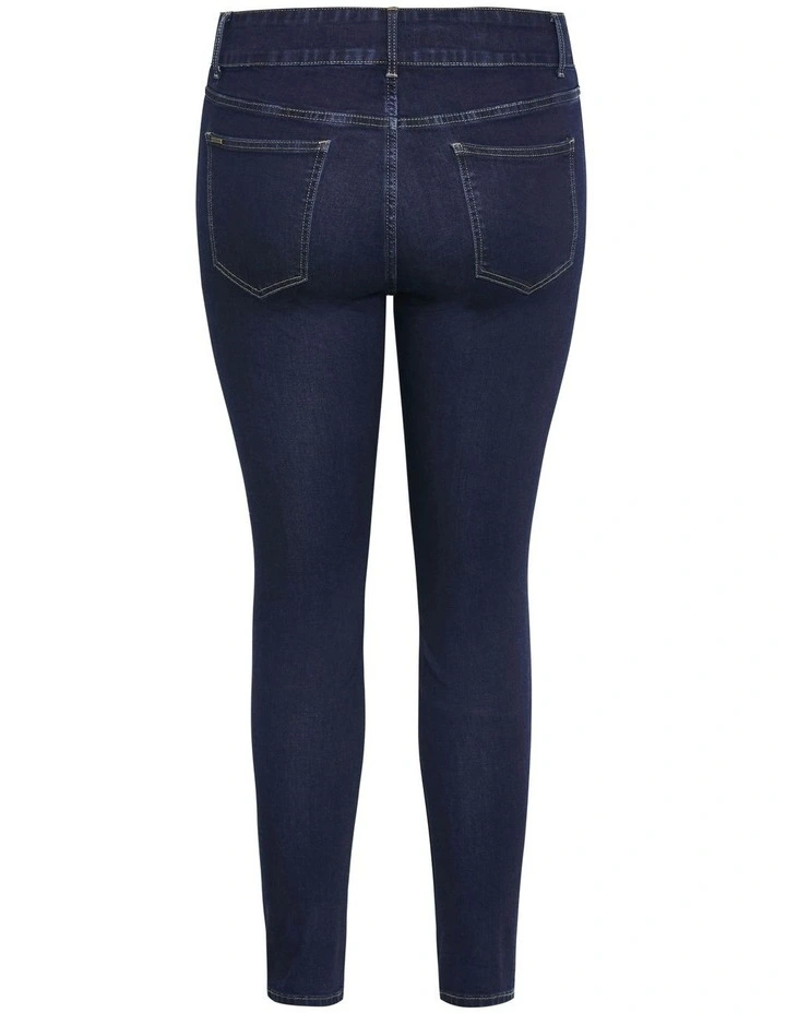 Asha Fit Clara Skinny Jean in Blue image 5