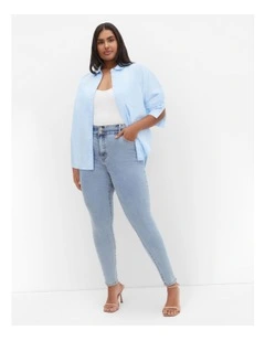 Asha Fit Clara Skinny Jeans in Blue