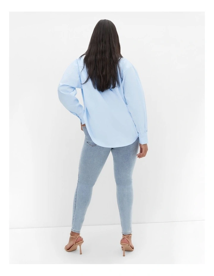 Asha Fit Clara Skinny Jeans in Blue image 2