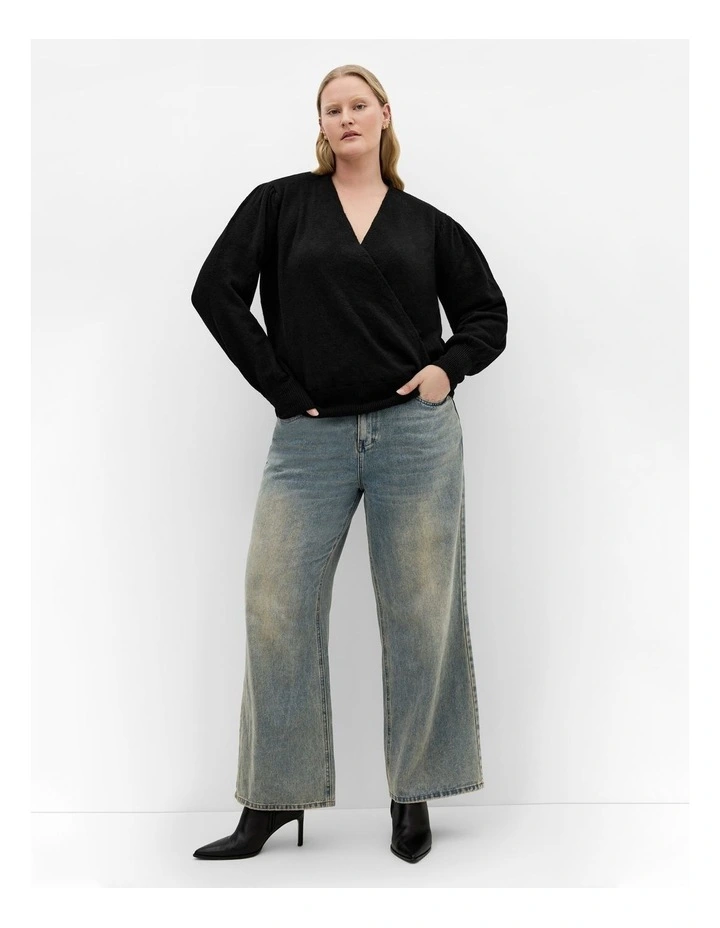 Ivana Knit Jumper in Black image 1