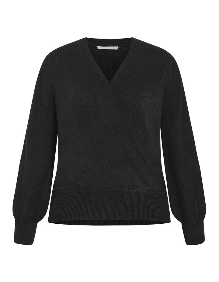 Ivana Knit Jumper in Black image 3