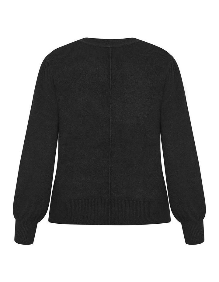 Ivana Knit Jumper in Black image 4