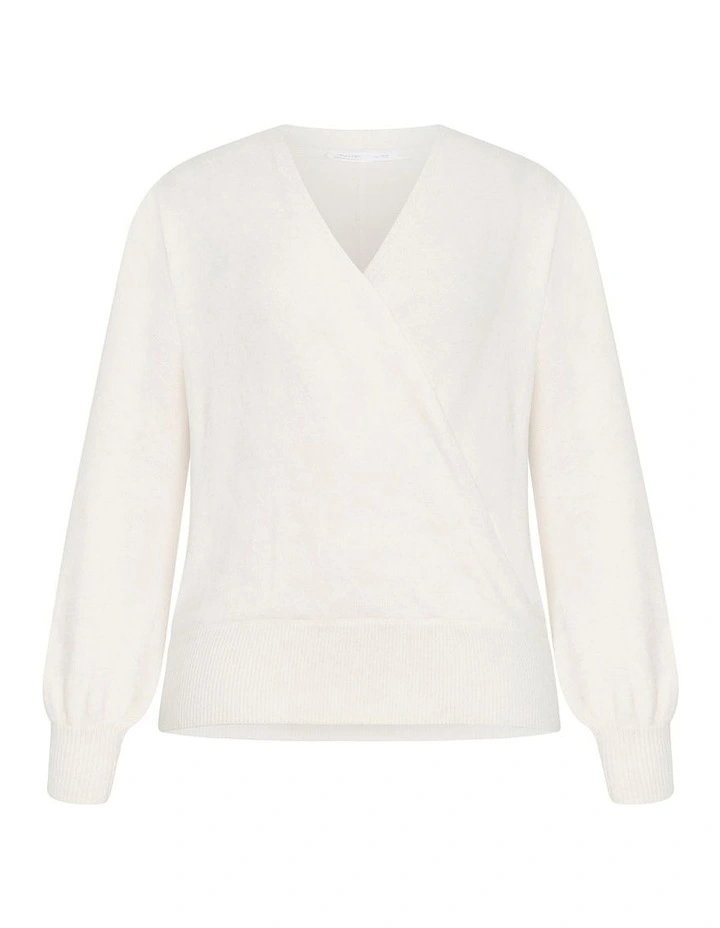Plus Size Ivana Knit Jumper in cream image 3