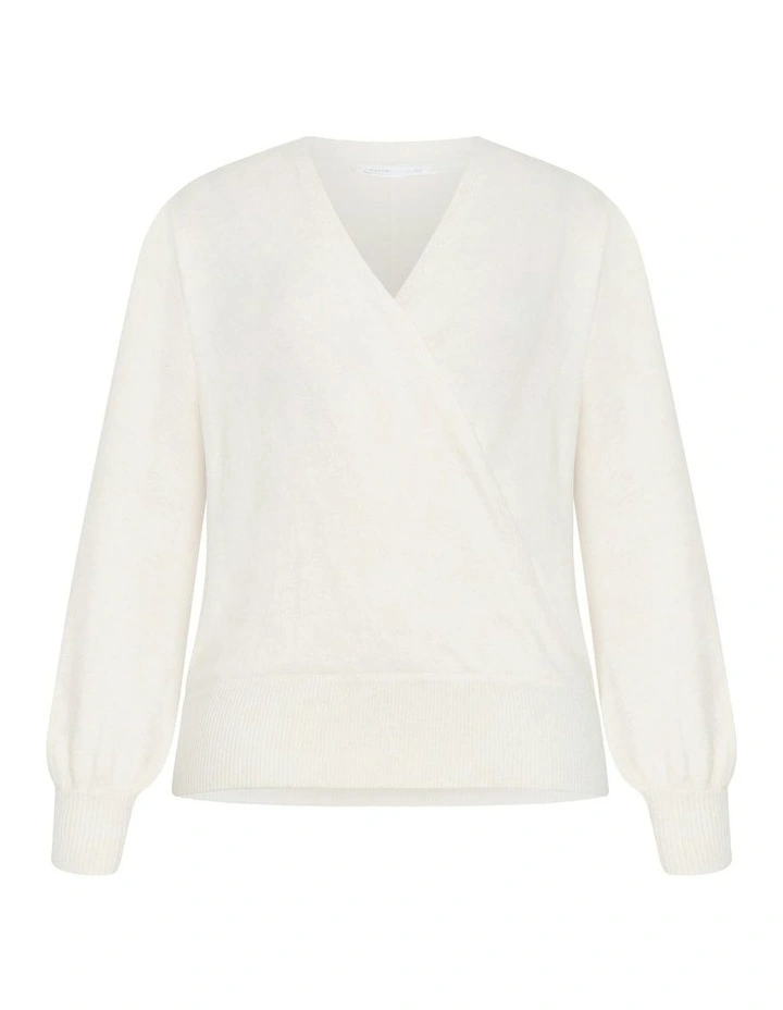 Plus Size Ivana Knit Jumper in cream image 5