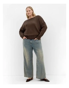 Lottie Knit Jumper in Brown