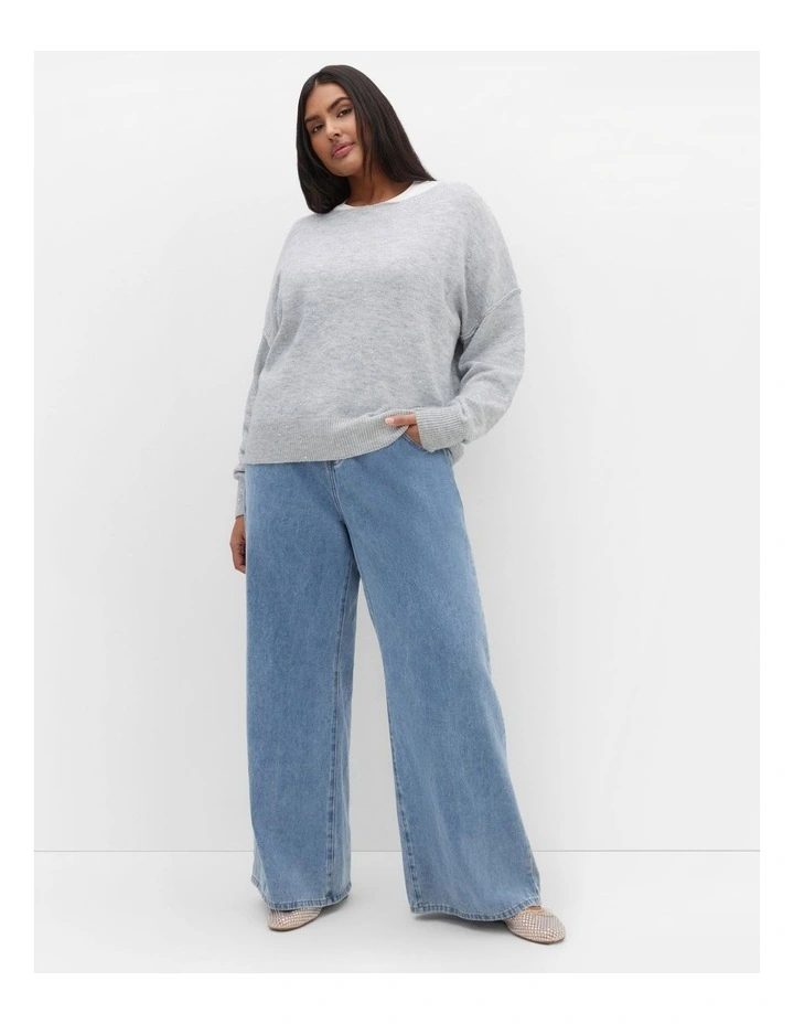 Lottie Knit Jumper in Grey image 1