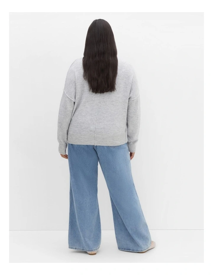 Lottie Knit Jumper in Grey image 2