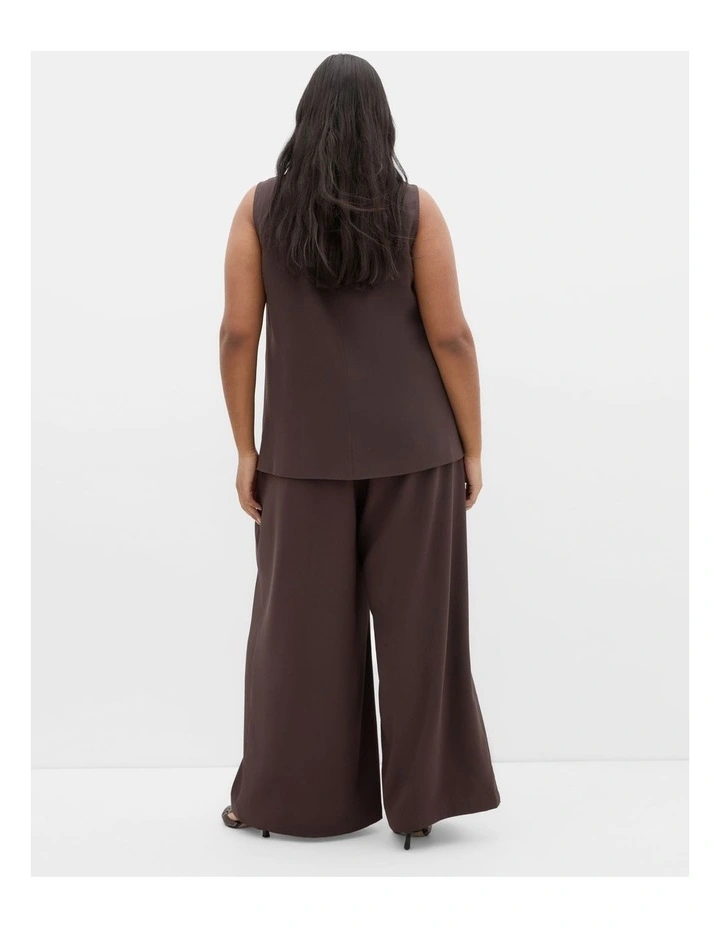 Kehlani Sleeveless Top in Brown image 2