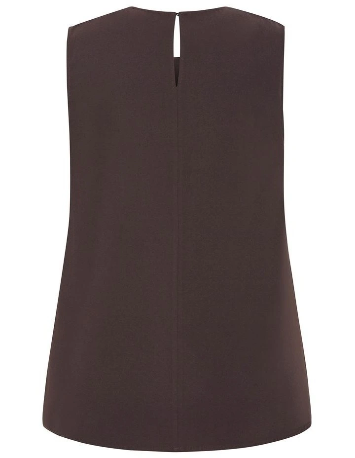 Kehlani Sleeveless Top in Brown image 4