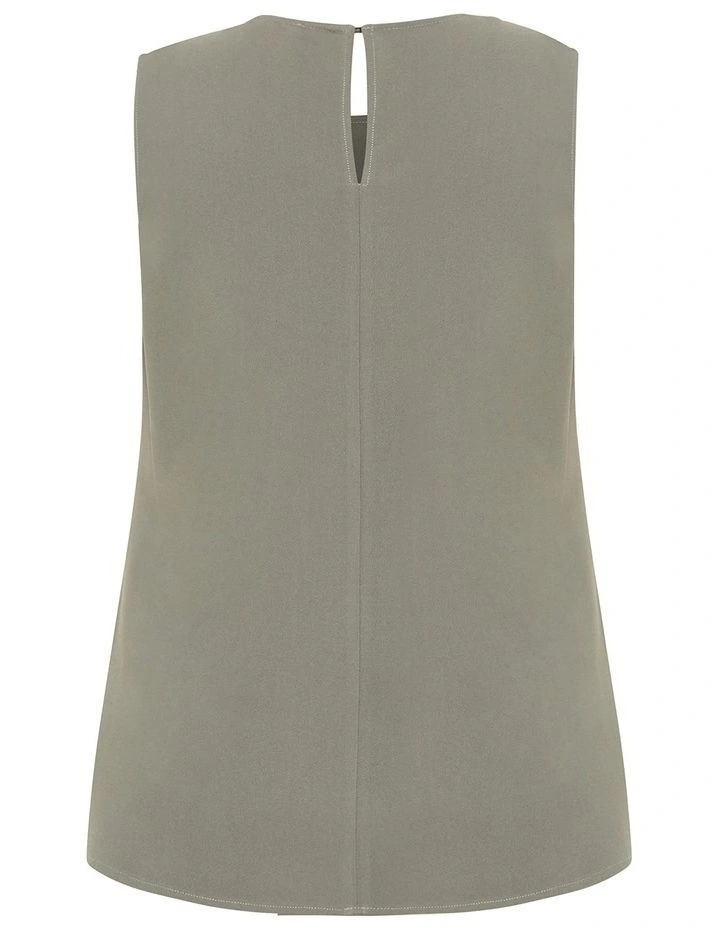 Kehlani Sleeveless Top in Dark Sage image 4