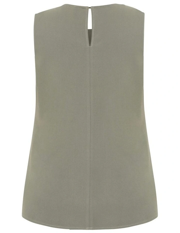 Kehlani Sleeveless Top in Dark Sage image 5
