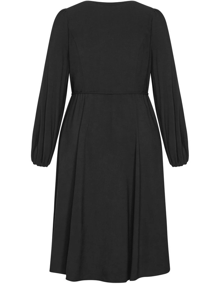 Kristina Midi Dress in Black image 5