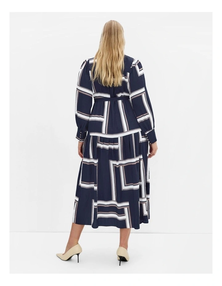 Kinsley Print Maxi Dress in Navy image 2