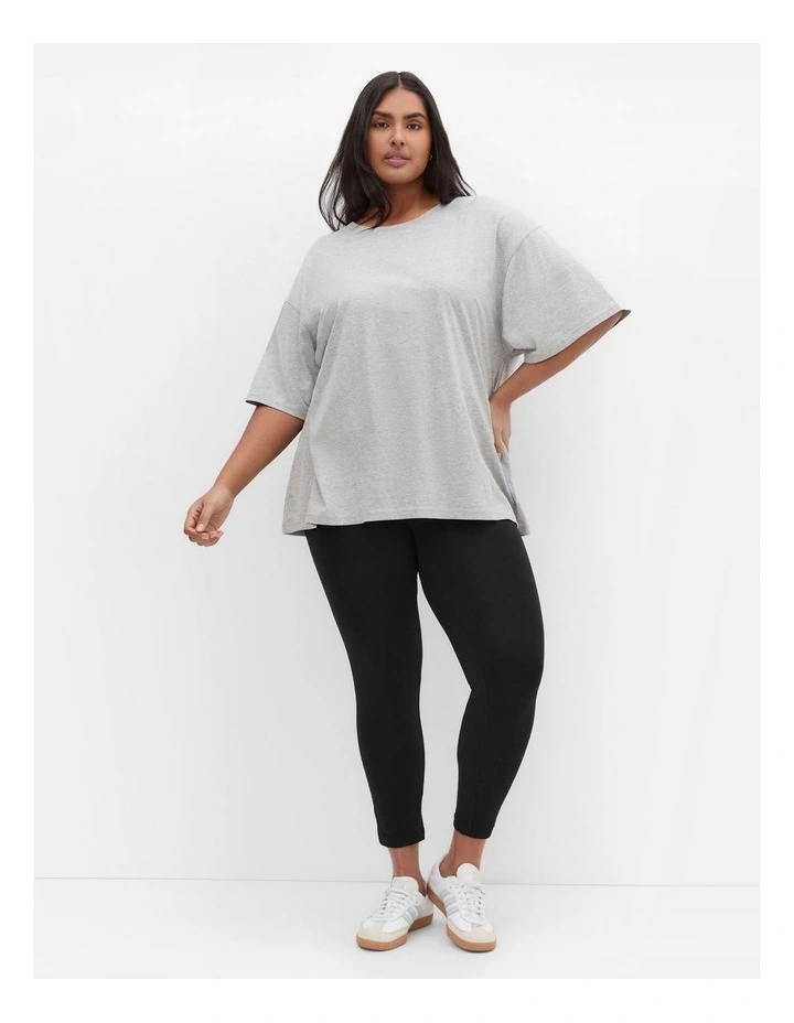 7/8 Length Wide Band Legging in Black image 1