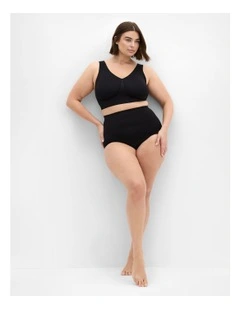 Smooth & Chic Seamless Full Brief 3 Pack in Black