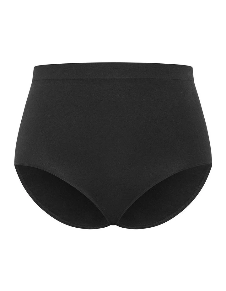 Smooth & Chic Seamless Full Brief 3 Pack in Black image 3