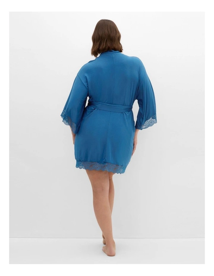 Juliette Short Robe in lagoon image 2