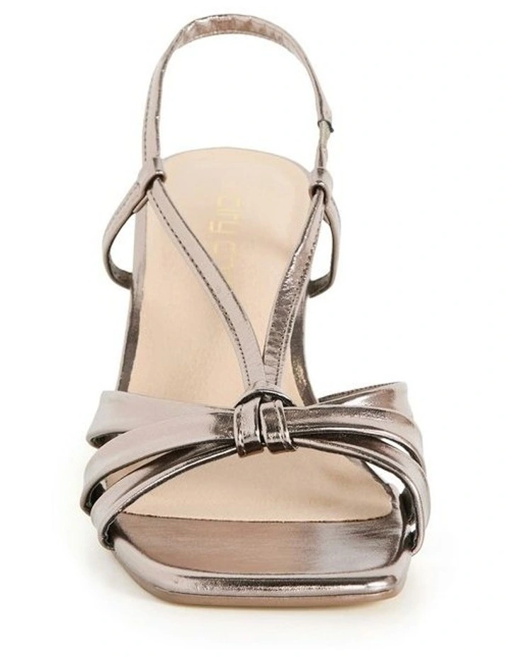 Wide Fit Totally Shine Heel in Pewter image 4