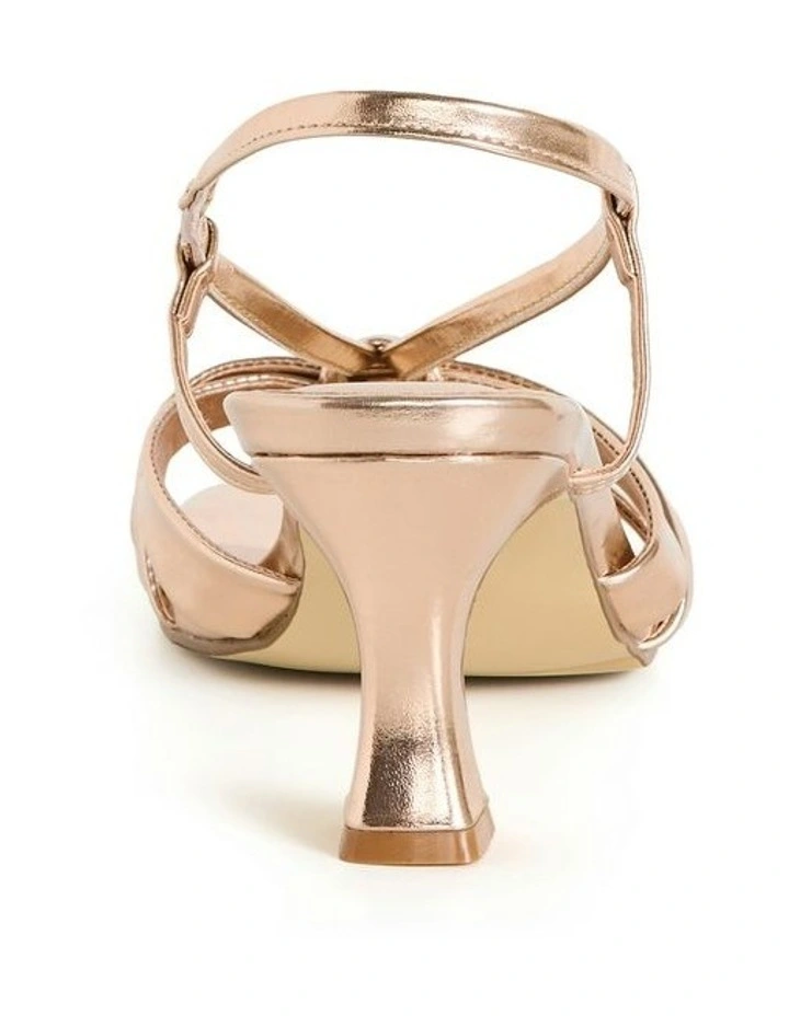 Wide Fit Totally Shine Heel in rose Gold image 2