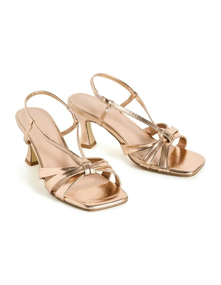 Wide Fit Totally Shine Heel in rose Gold image 5