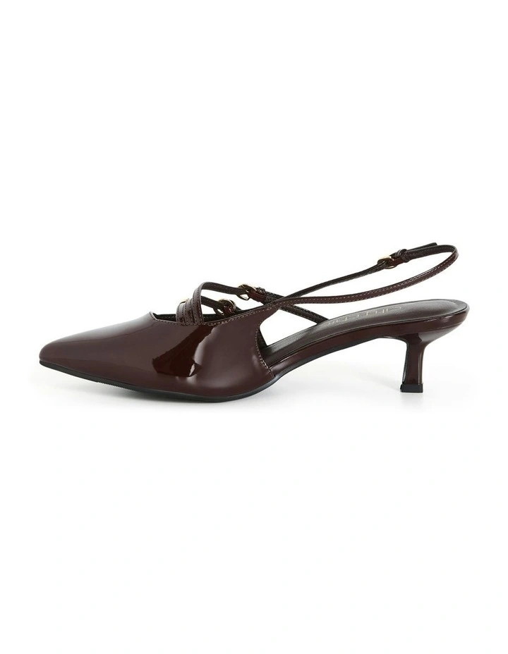 Wide Fit Novah Heel in Chocolate image 3