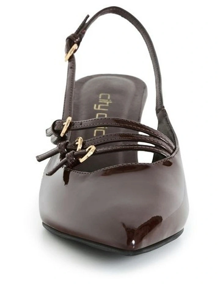 Wide Fit Novah Heel in Chocolate image 4