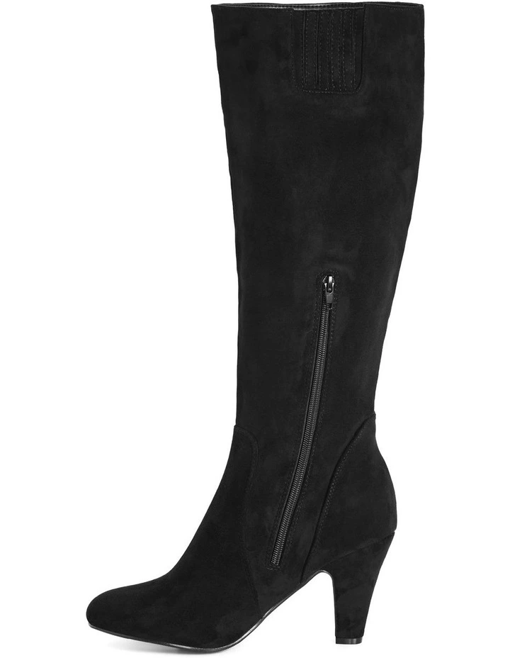 Wide Fit Cassie Boot in Black image 4