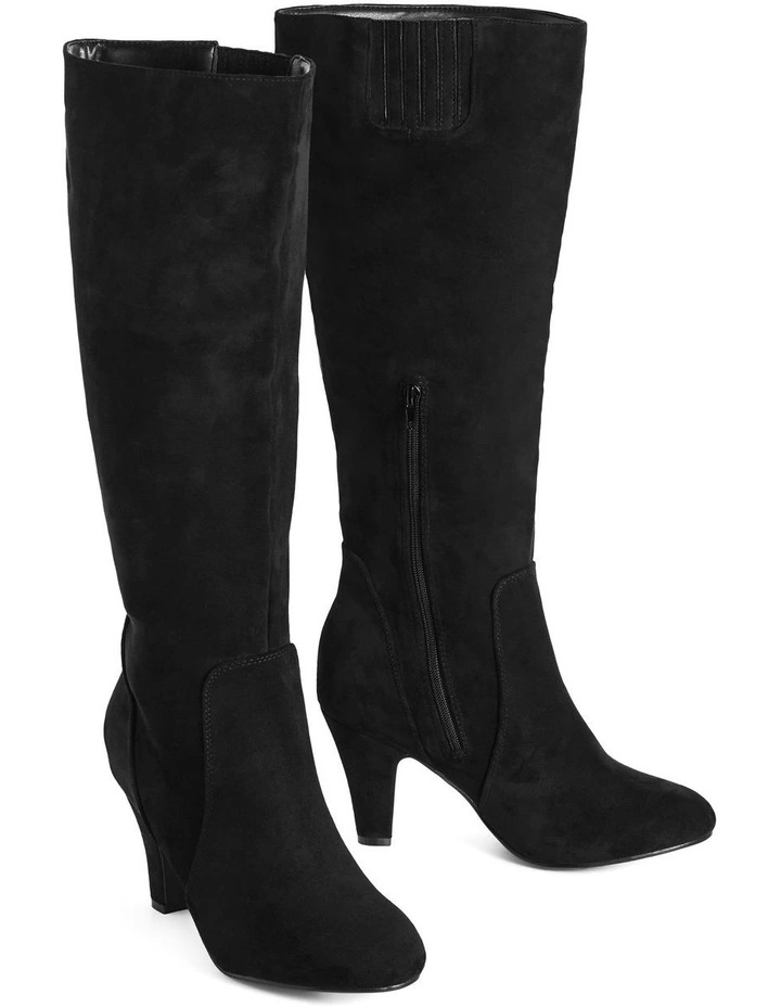 Wide Fit Cassie Boot in Black image 6