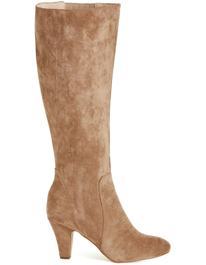 Wide Fit Cassie Boot in Taupe image 2