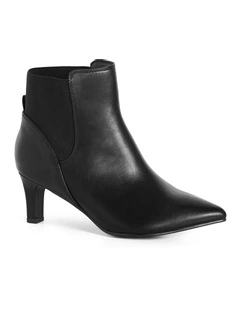 Wide Fit Sadie Ankle Boot in Black