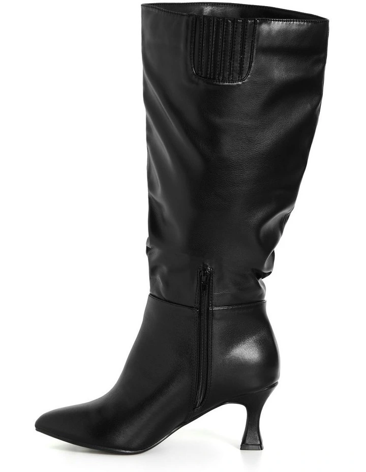 Wide Fit Lisa Boot in Black image 5