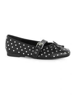 Wide Fit Ellie Ballet Flat in Black