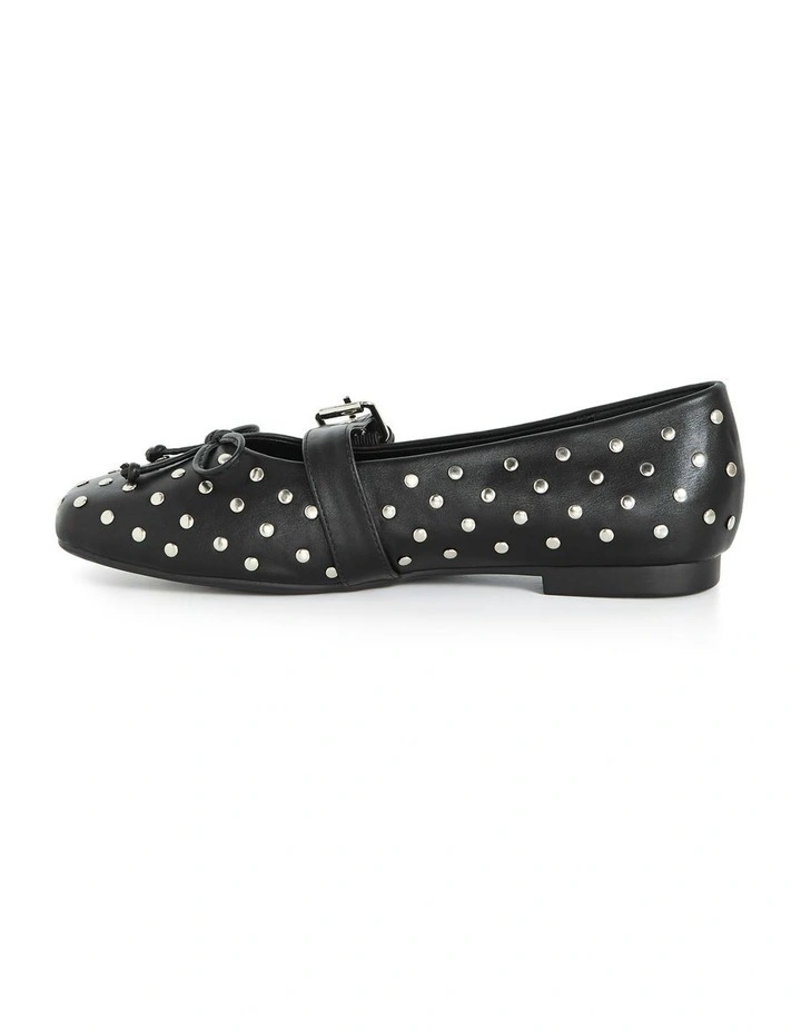 Wide Fit Ellie Ballet Flat in Black image 3
