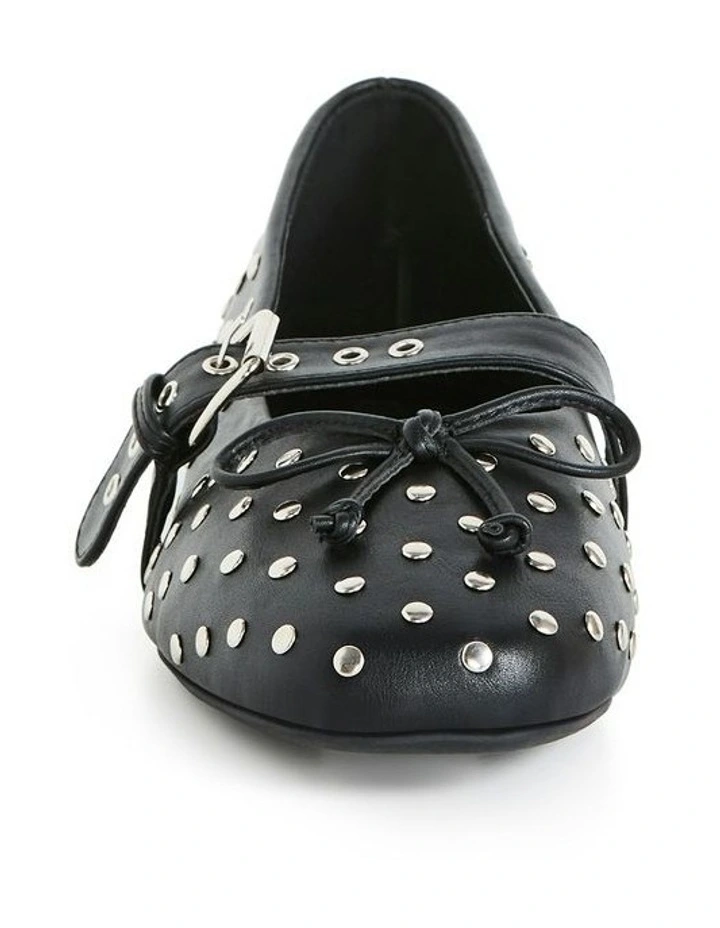Wide Fit Ellie Ballet Flat in Black image 4