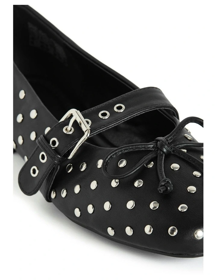 Wide Fit Ellie Ballet Flat in Black image 6