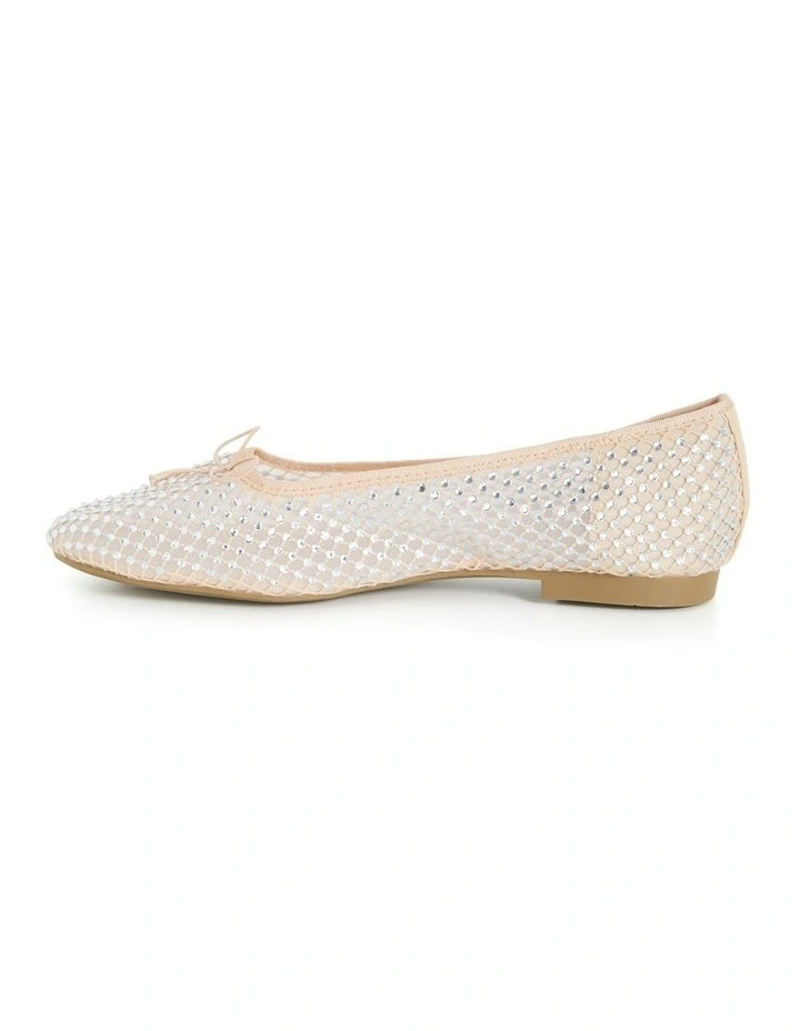 Wide Fit Blaire Ballet Flat in Nude image 3