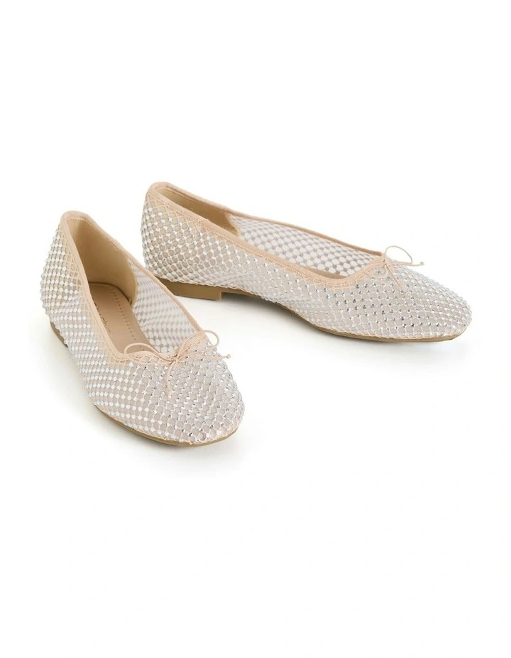 Wide Fit Blaire Ballet Flat in Nude image 5