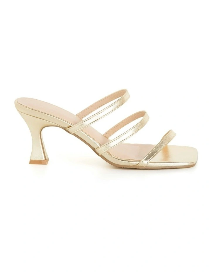 Wide Fit Tiana Heel in Gold image 1