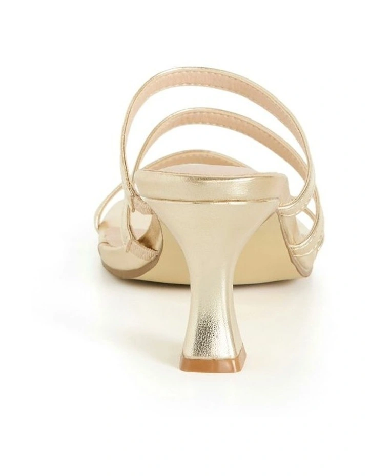 Wide Fit Tiana Heel in Gold image 2