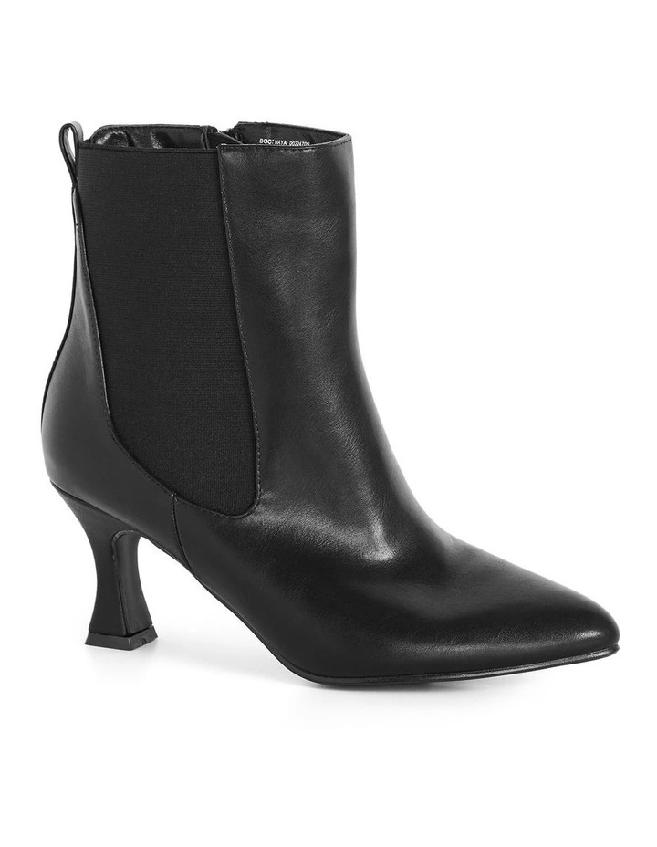 Wide Fit Maya Ankle Boot in Black image 1