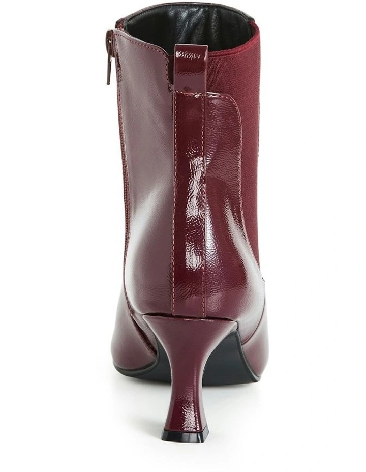 Wide Fit Maya Ankle Boot in Bordeaux image 2