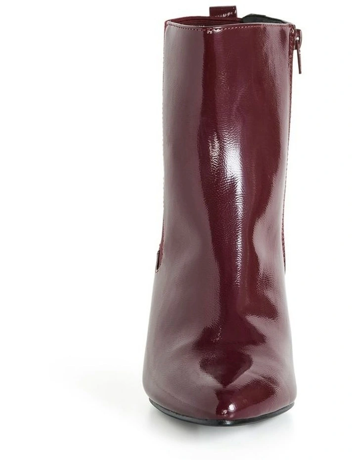 Wide Fit Maya Ankle Boot in Bordeaux image 4