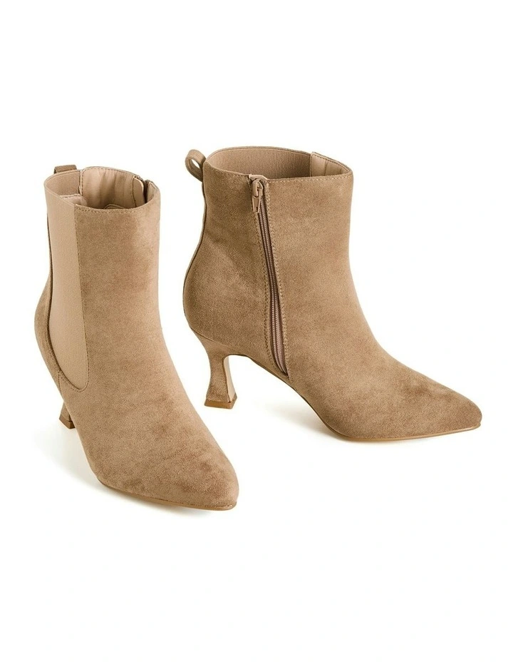 Wide Fit Maya Ankle Boot in Neutral image 5