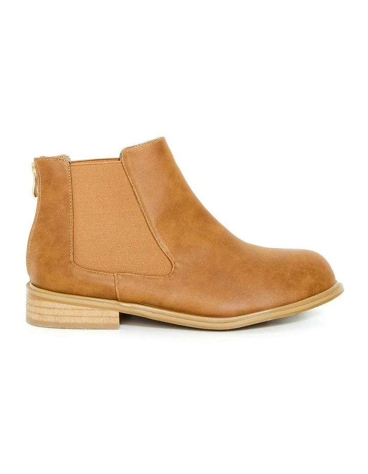 Wide Fit Meli Ankle Boot in Caramel image 1