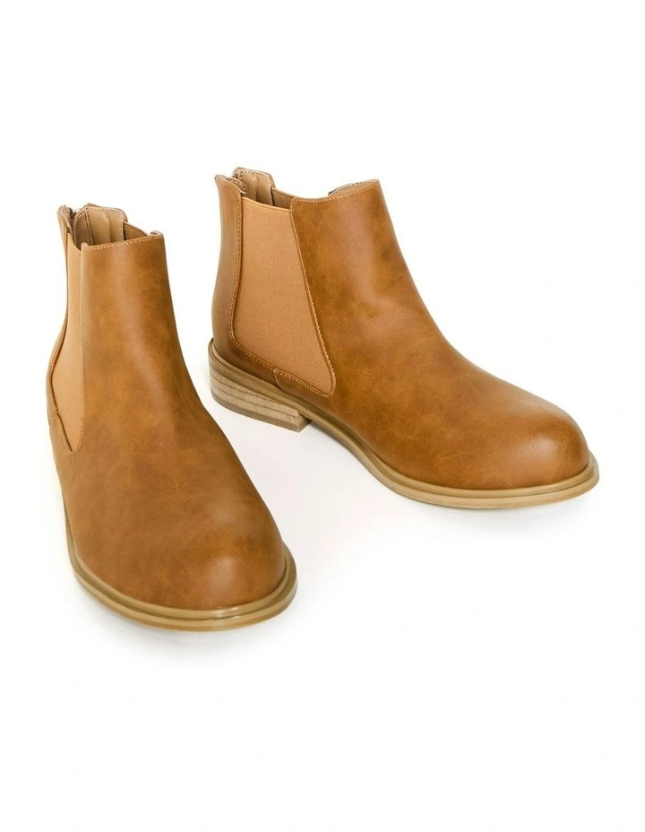 Wide Fit Meli Ankle Boot in Caramel image 6