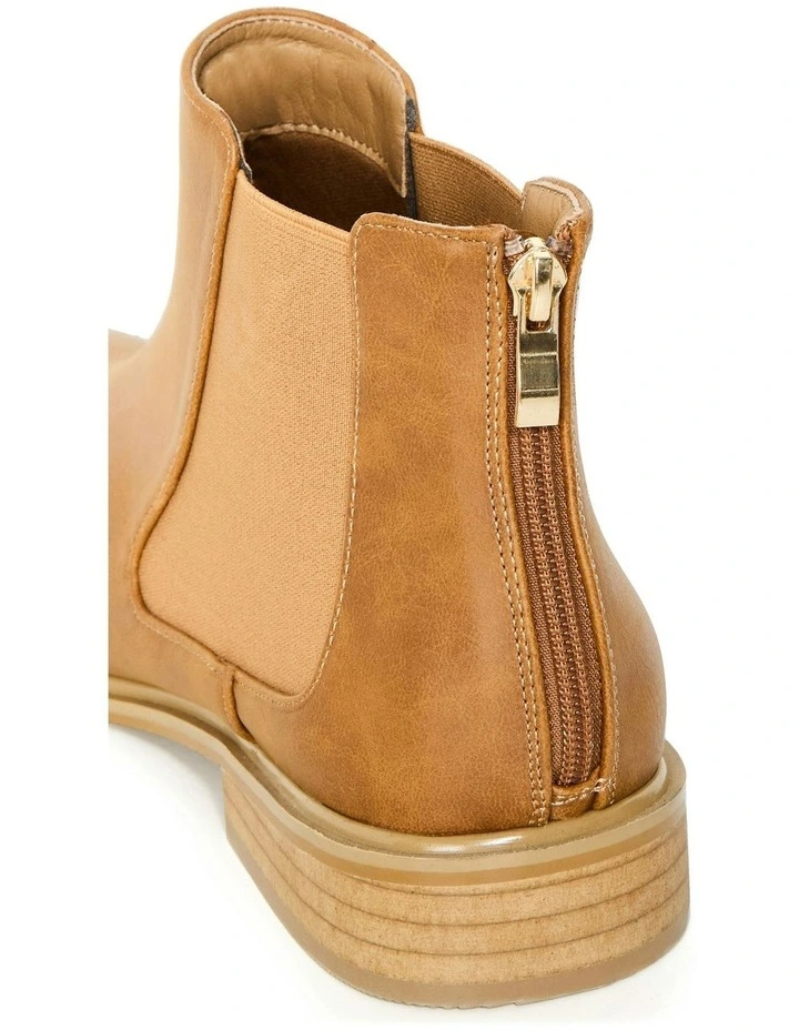Wide Fit Meli Ankle Boot in Caramel image 7