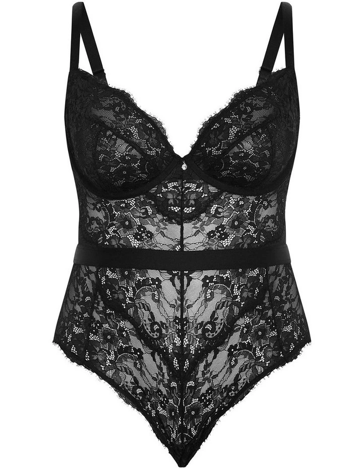 Josephine Bodysuit in Black image 3