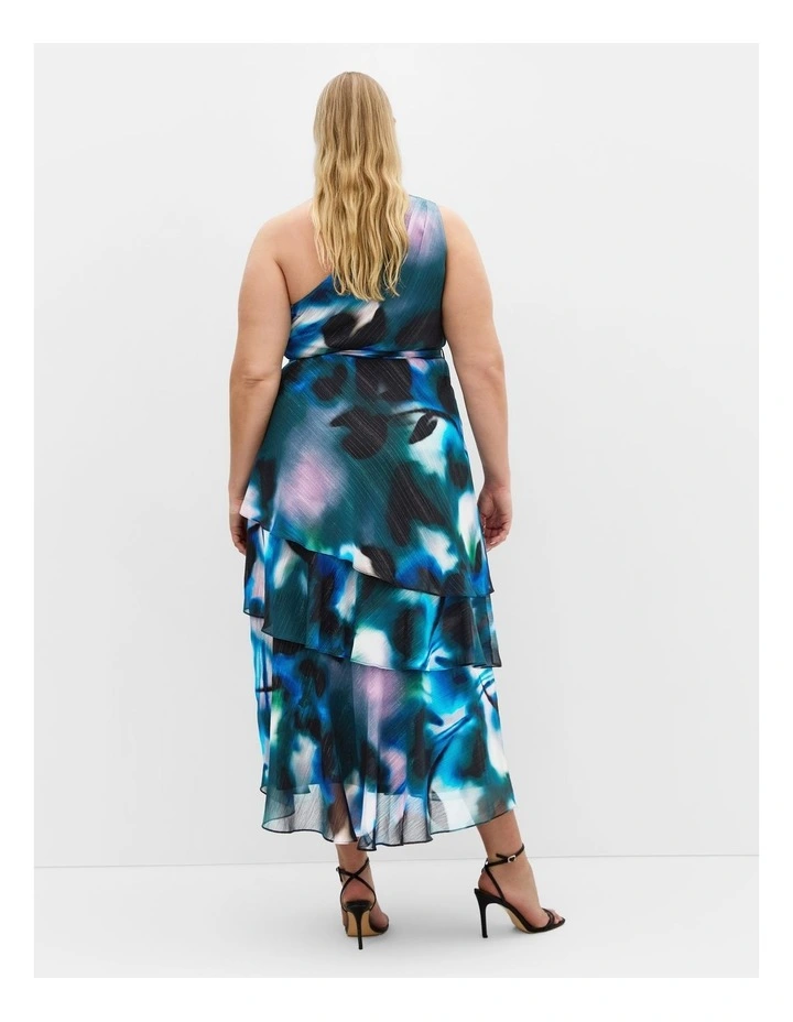 Rendezvous One Shoulder Maxi Dress in Deep Ocean image 2