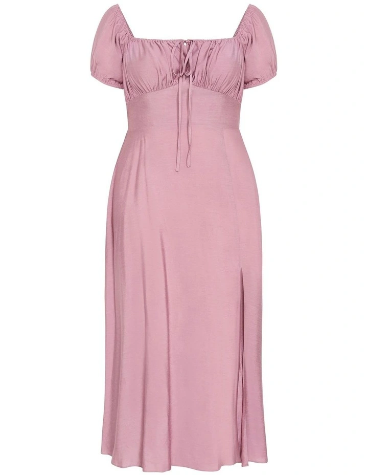 Abbigail Split Maxi Dress in Roseberry image 3