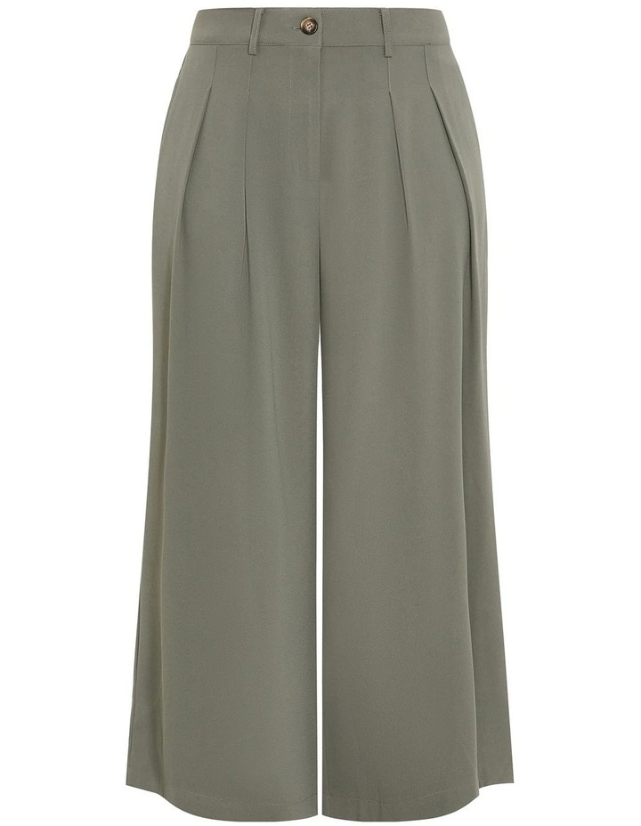 Abbie Wide Leg Pant in Dark Sage image 3